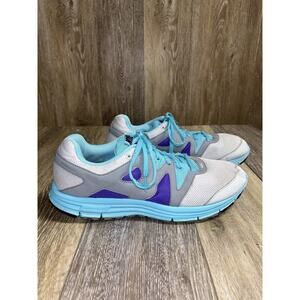 Nike Lunarfly+ 3 Pure Platinum Gray Blue Running Shoes Womens Size 11 487751-004